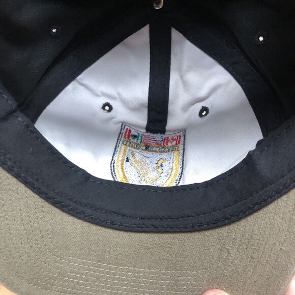 Vintage Ducks Unlimited Hat Cap Strapback Shield North America Black Gray OSM - Picture 11 of 12